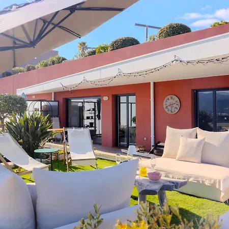 Hill A Terrasse 130m2, Vue Panoramique, Piscine, Parking Prive, Climatisation, Wifi Lejlighed Nice