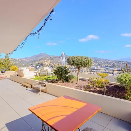 Hill A Terrasse 130m2, Vue Panoramique, Piscine, Parking Prive, Climatisation, Wifi Apartment *
